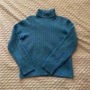 Vintage Charter Club Blue Cashmere Women's Turtleneck
Sweater | Medium M